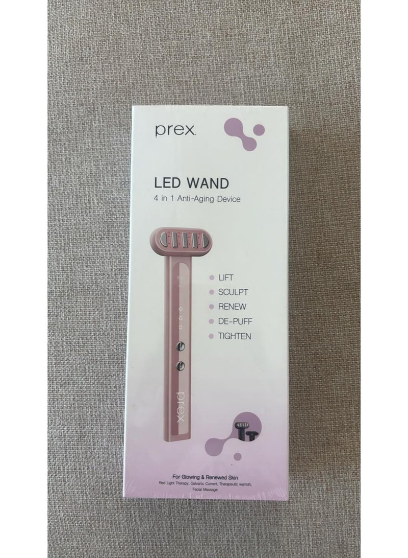 Prex LED Wand Red Light Eye Firming Facial Massager, Home Eye Massager, Easy to Carry, Anti-Aging, Wrinkles, Bubbles, Reduce Dark Circles, Wrinkles, Pink - Image 4
